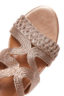 Women's Patterned Heeled Sandals | Derimod