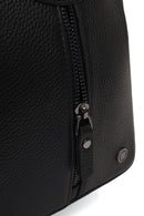 Men's Black Leather Crossbody Bag | Derimod