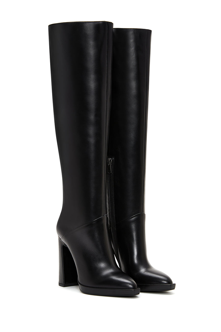 Women's Leather High Heel Boots