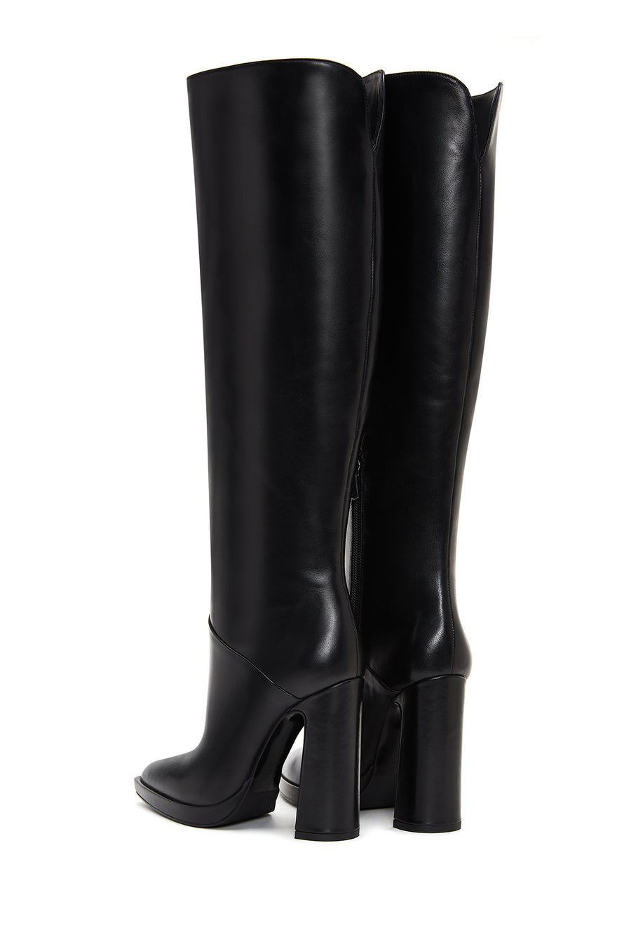 Women's Leather High Heel Boots