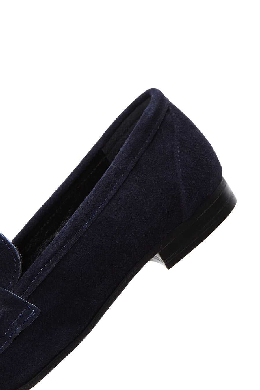 Women's Navy Blue Suede Leather Loafer