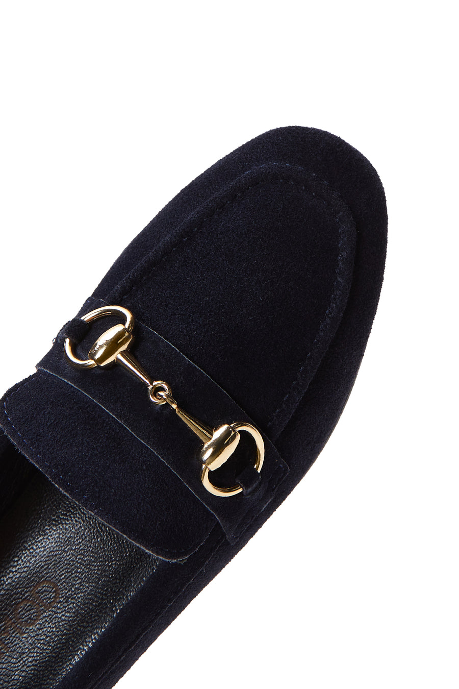 Women's Navy Blue Suede Leather Loafer