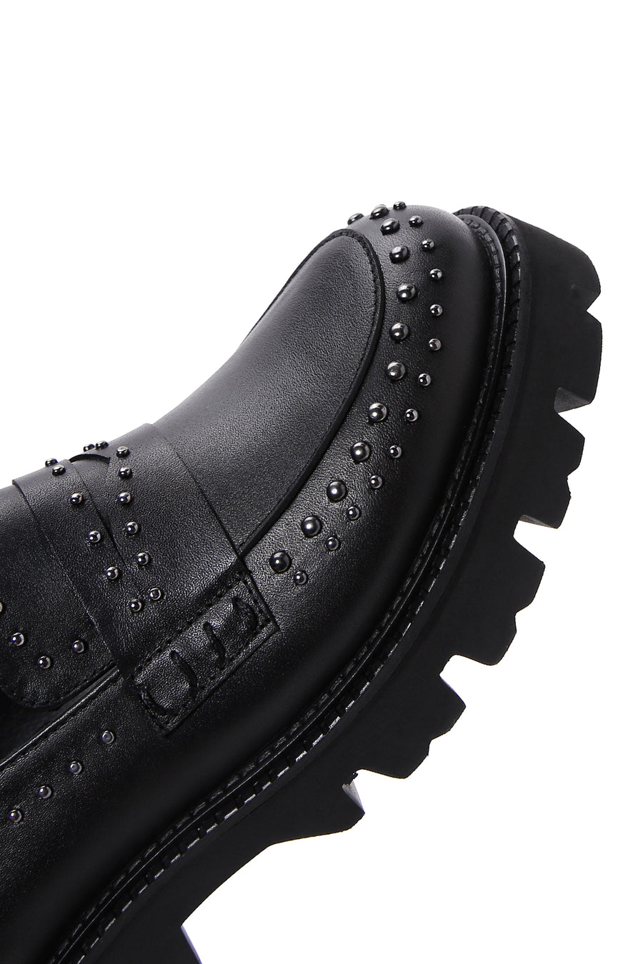 Kadın Siyah Kalın Tabanlı Loafer
