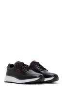 Men's Black Leather Sneaker | Derimod