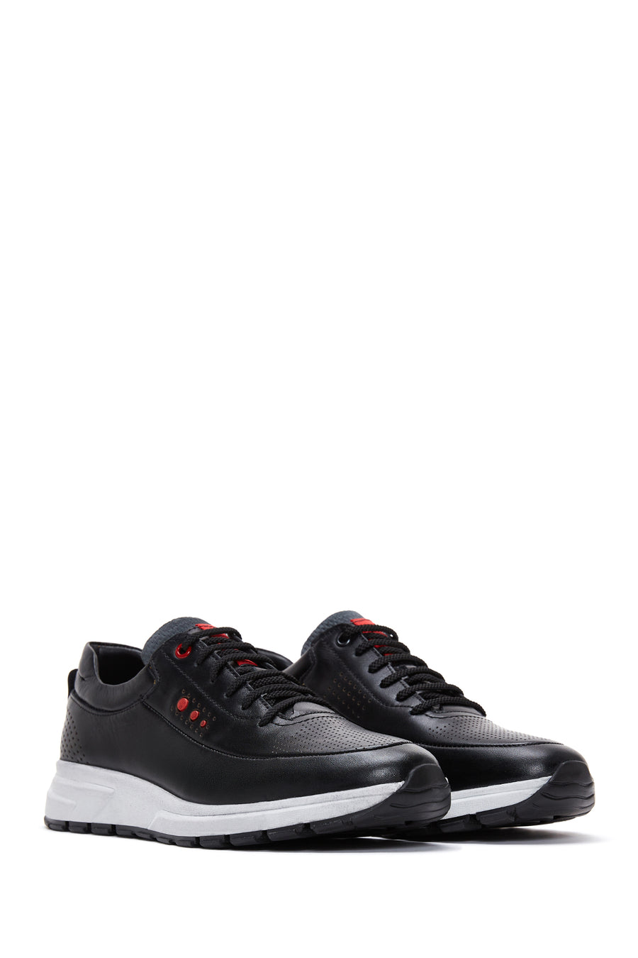 Erkek Siyah Deri Sneaker