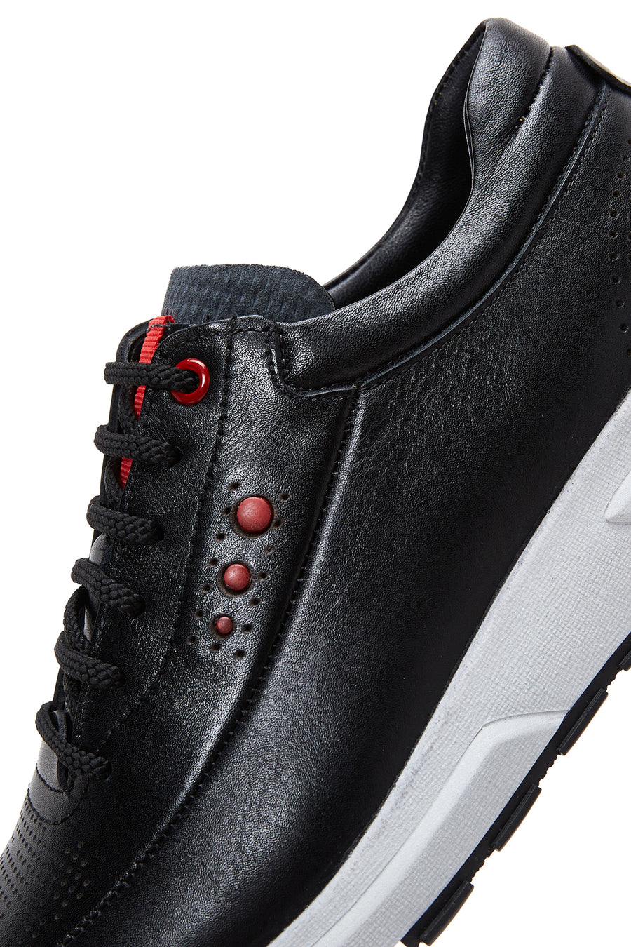 Erkek Siyah Deri Sneaker