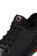 Men's Leather Suede Detailed Sneaker | Derimod
