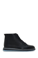 Men's Black Leather Short Boots | Derimod