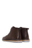 Men's Brown Leather Short Boots | Derimod