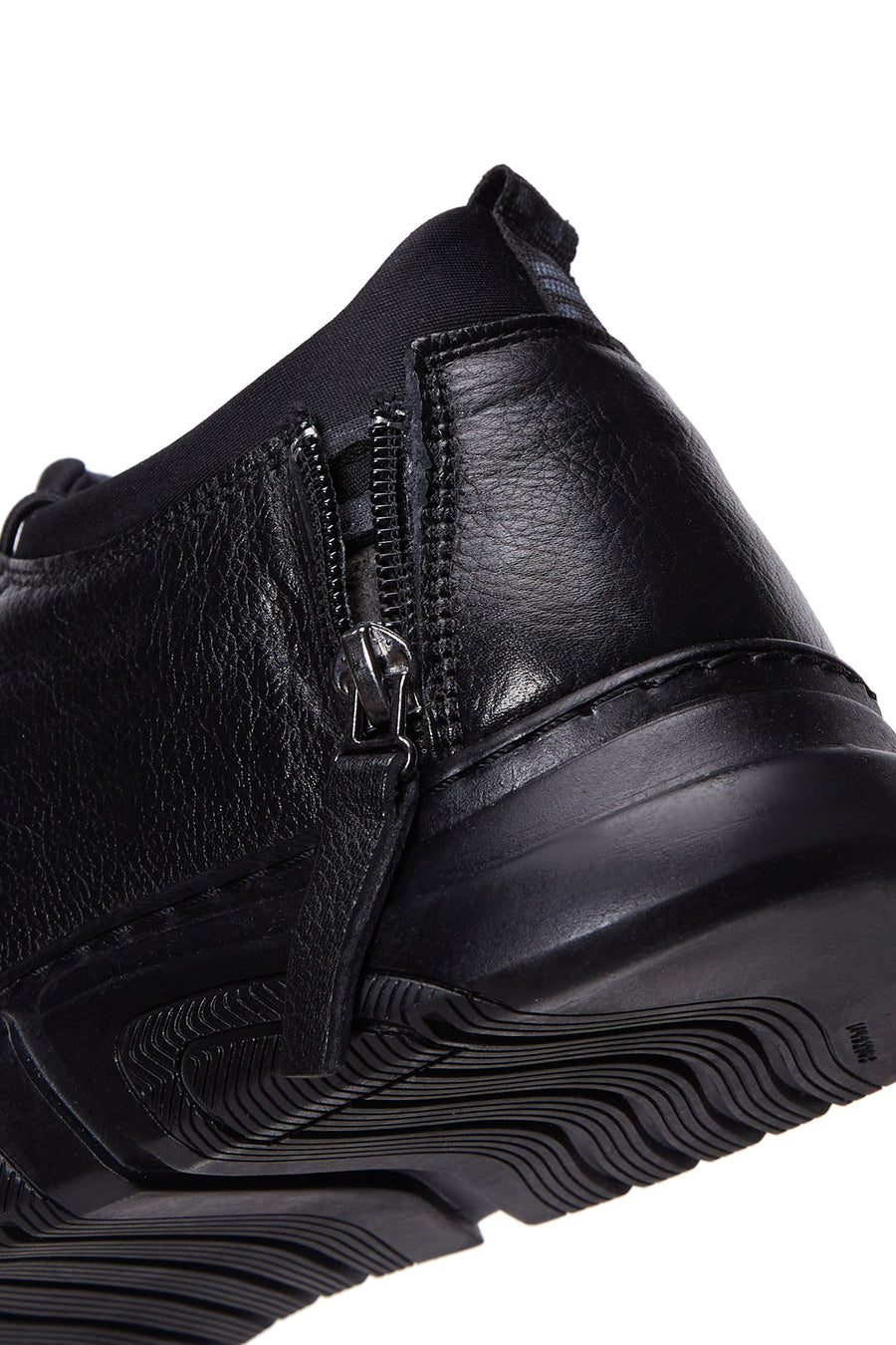 Erkek Siyah Deri Sneaker