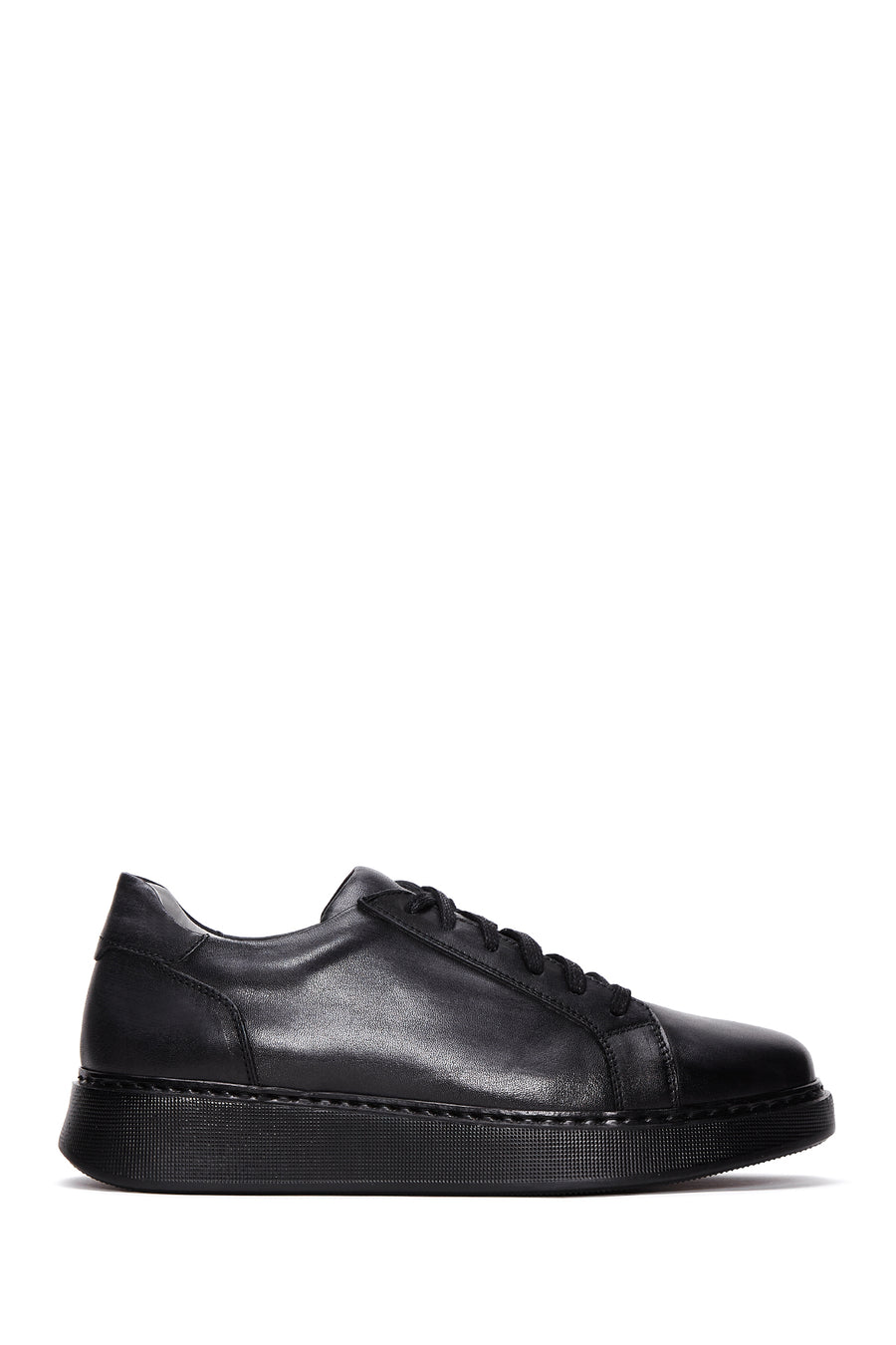 Erkek Siyah Deri Casual Sneaker 22WFD687218 | Derimod