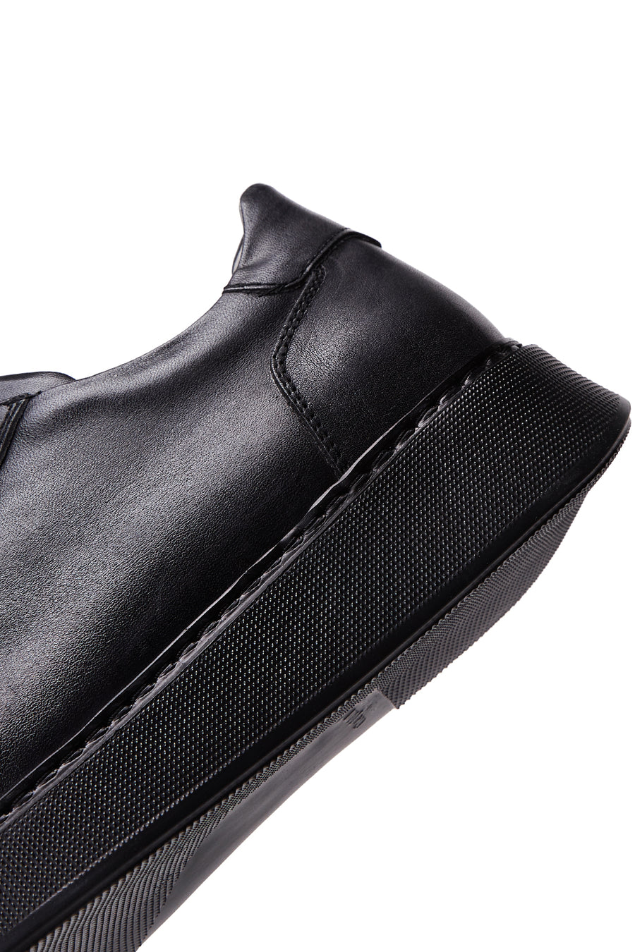 Erkek Siyah Deri Casual Sneaker