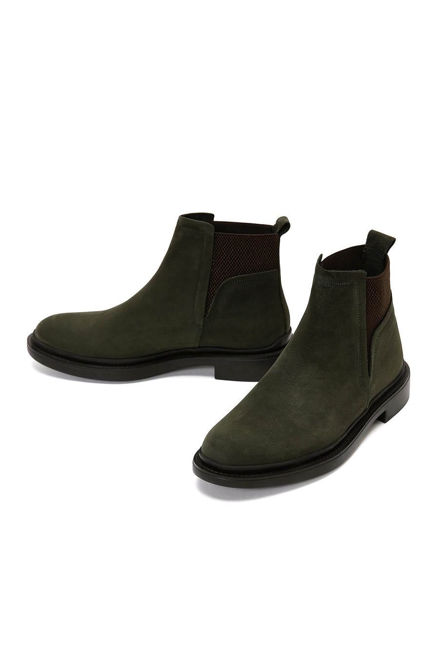 Men's Nubuck Leather Chelsea Boots