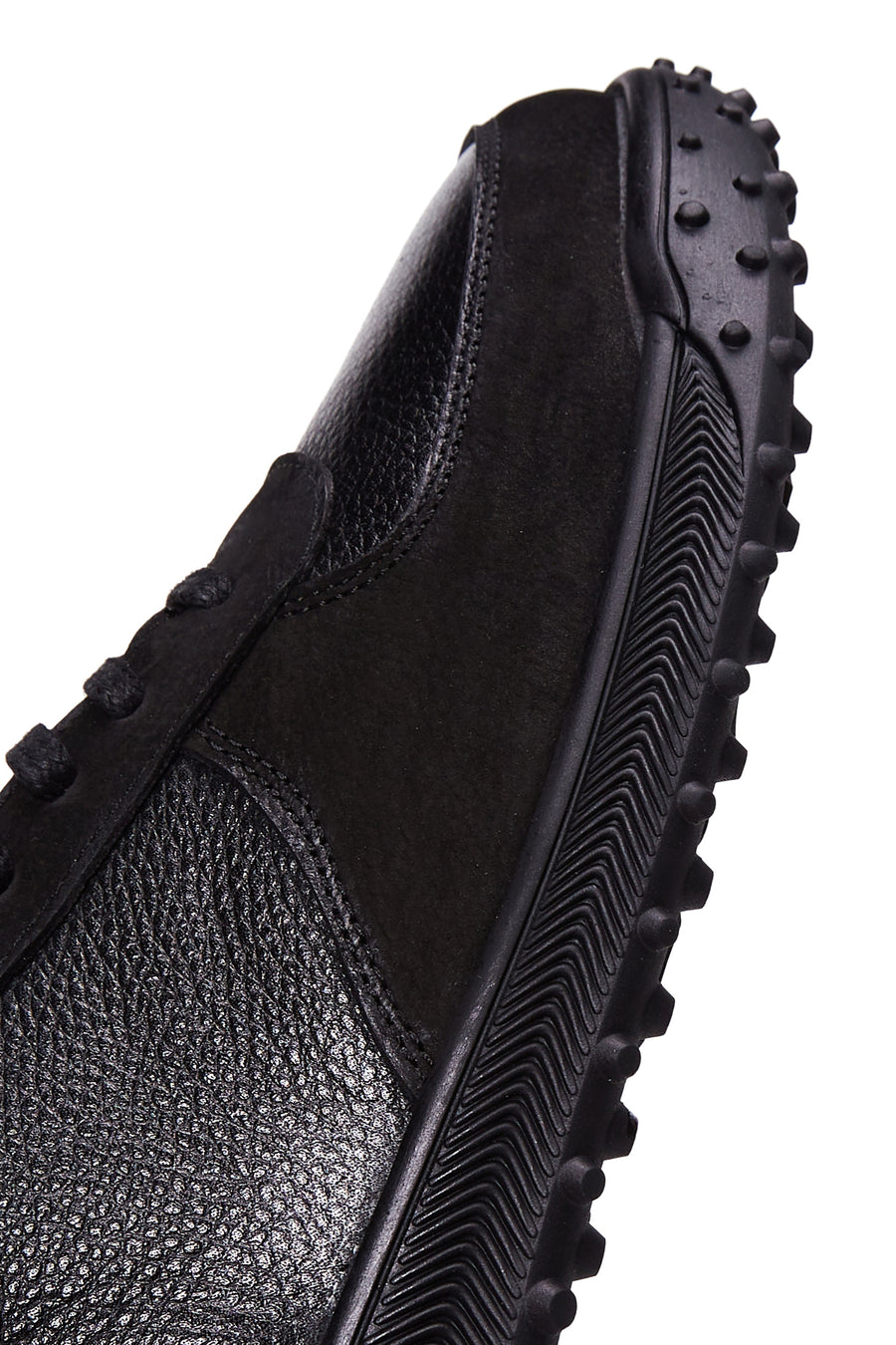 Men's Black Leather Sneaker