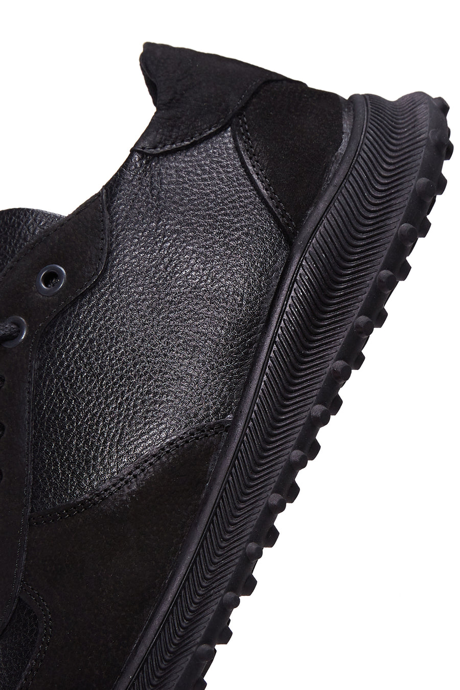 Men's Black Leather Sneaker