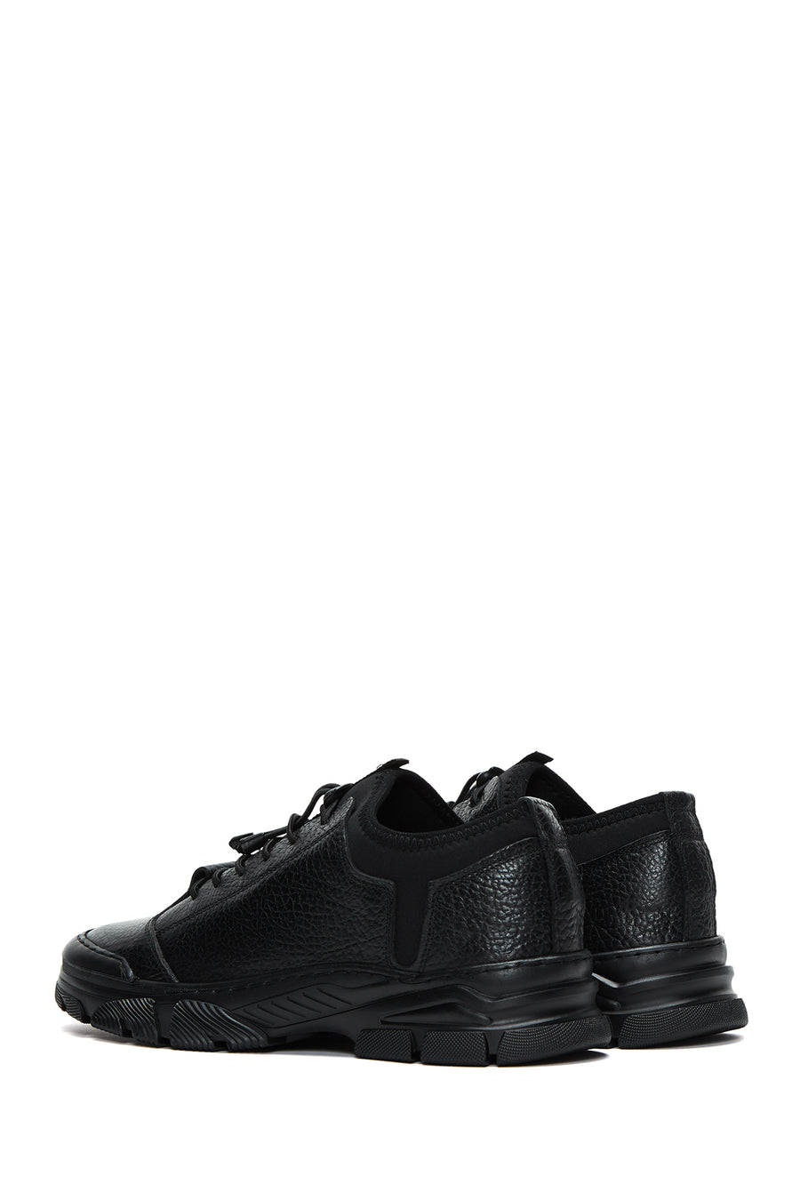Men's Black Leather Casual Shoes