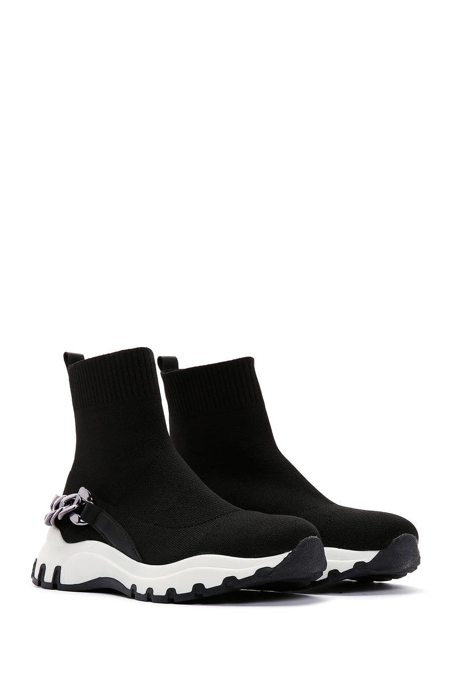 Women's Black High Top Sneaker