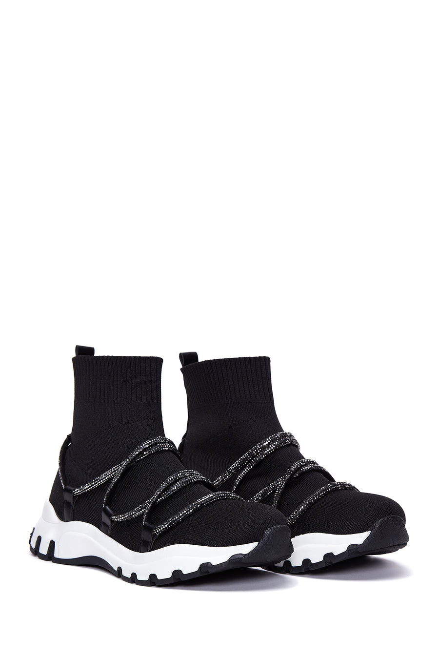 Women's Black High Top Sneaker