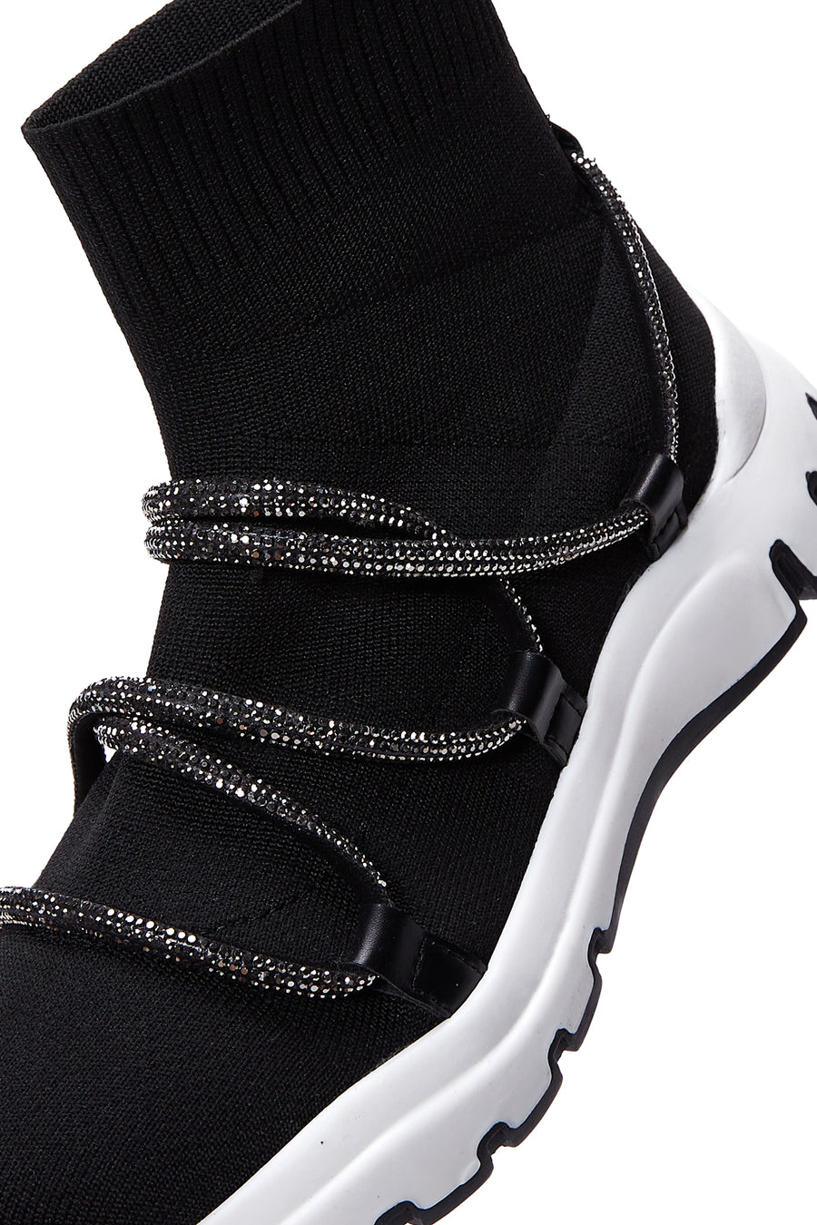 Women's Black High Top Sneaker