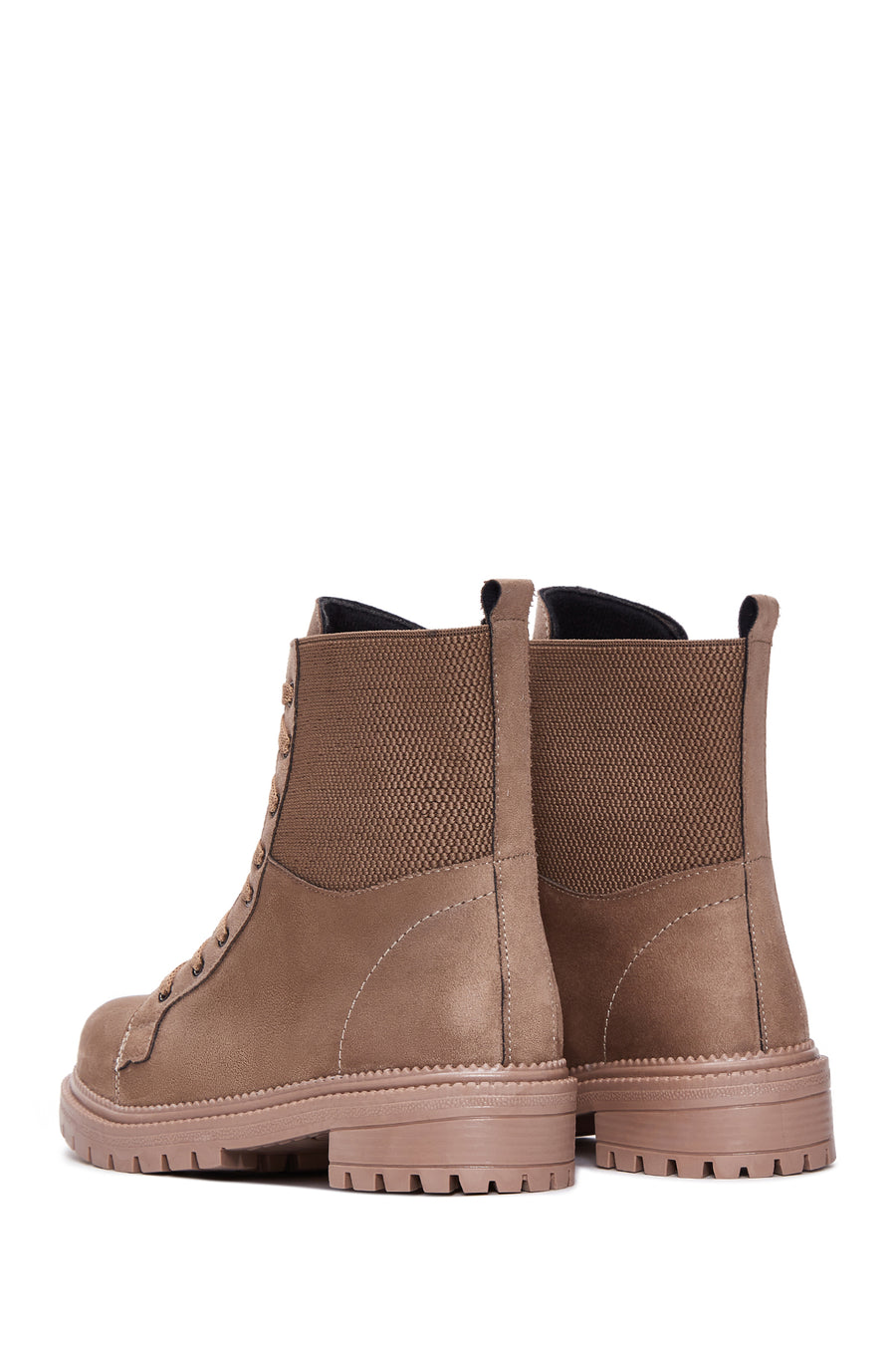 Women's Beige Suede Leather Boots