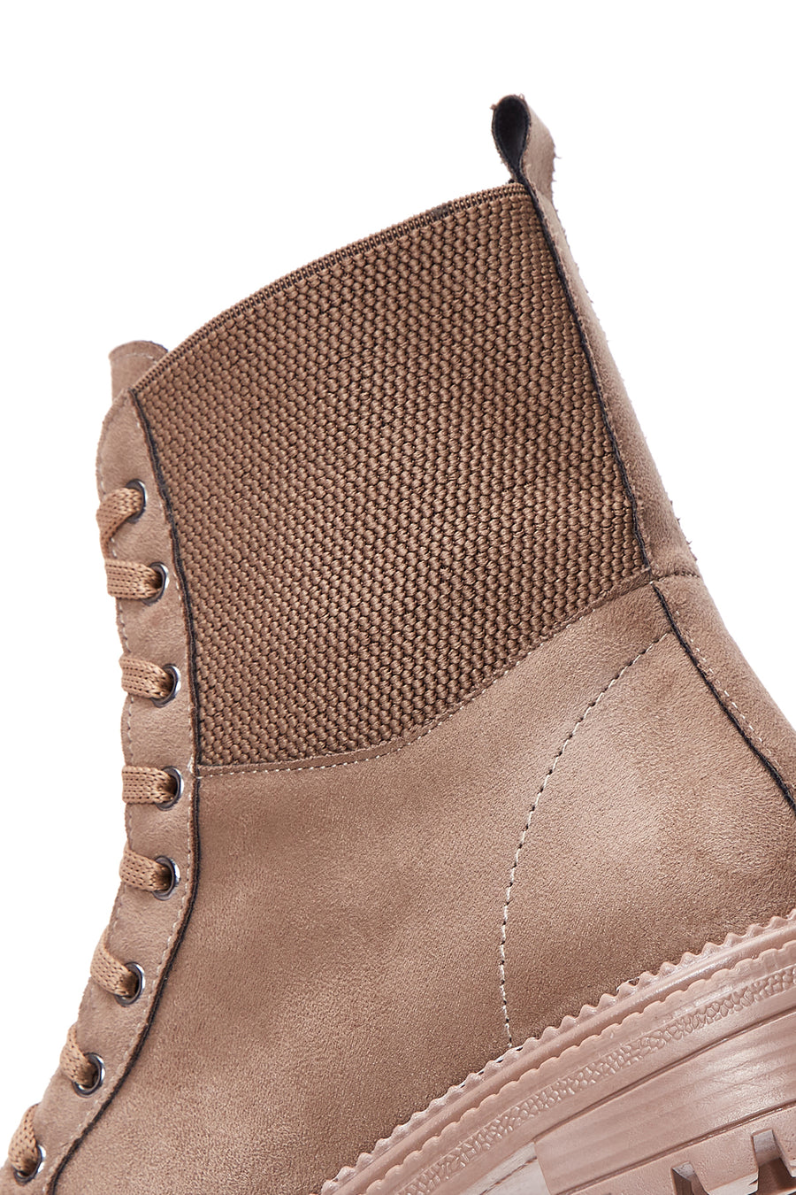 Women's Beige Suede Leather Boots