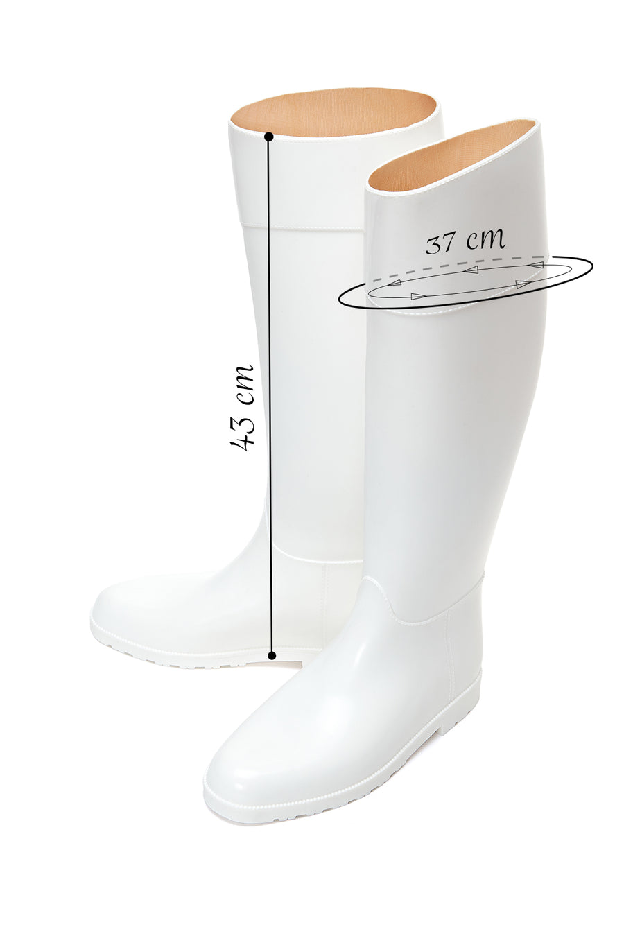 Women's White Rain Boots