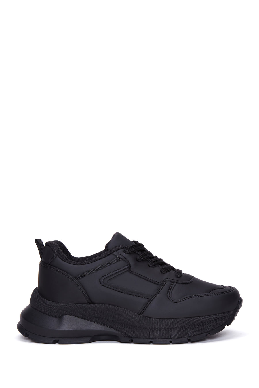 Women's Black Thick Soled Sneaker 22WFE1458MT | Derimod