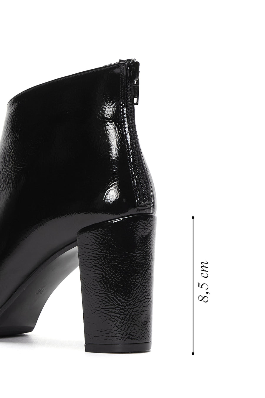 Women's Patent Leather Heeled Boots