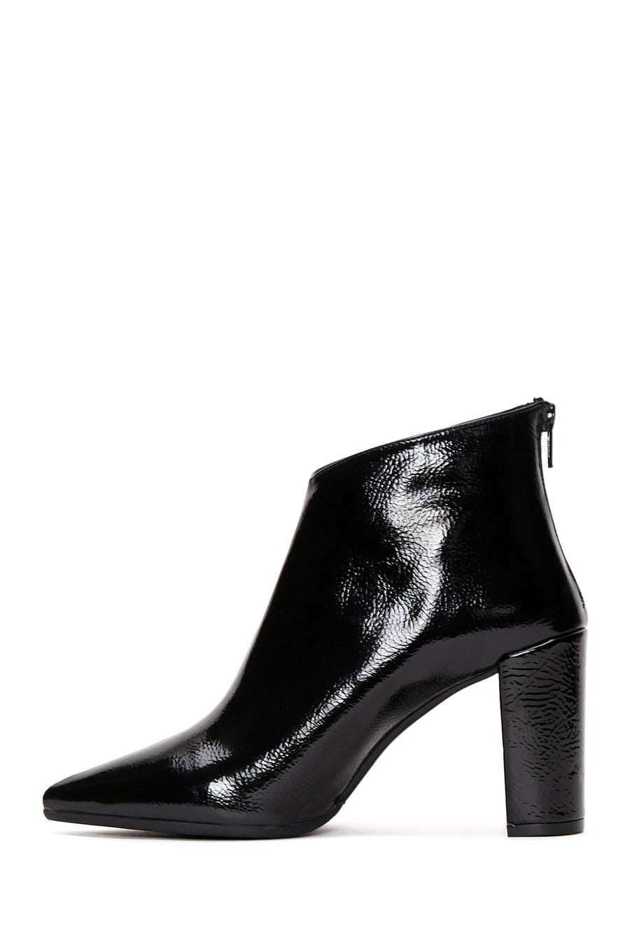 Women's Patent Leather Heeled Boots