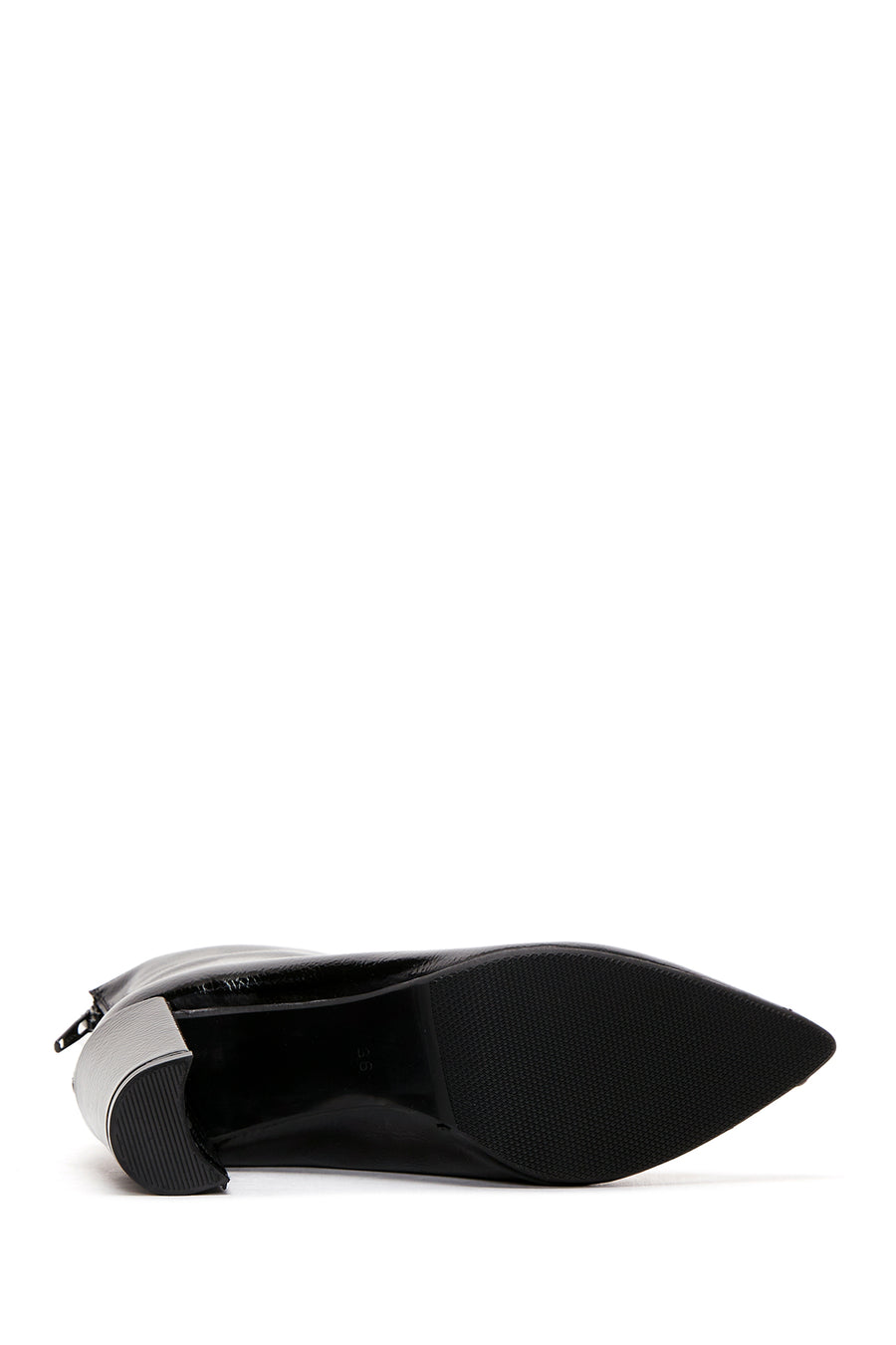 Women's Patent Leather Heeled Boots