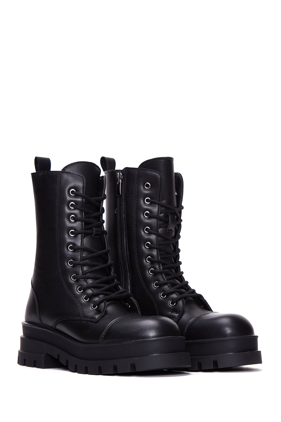 Women's Black Zippered Classic Boots