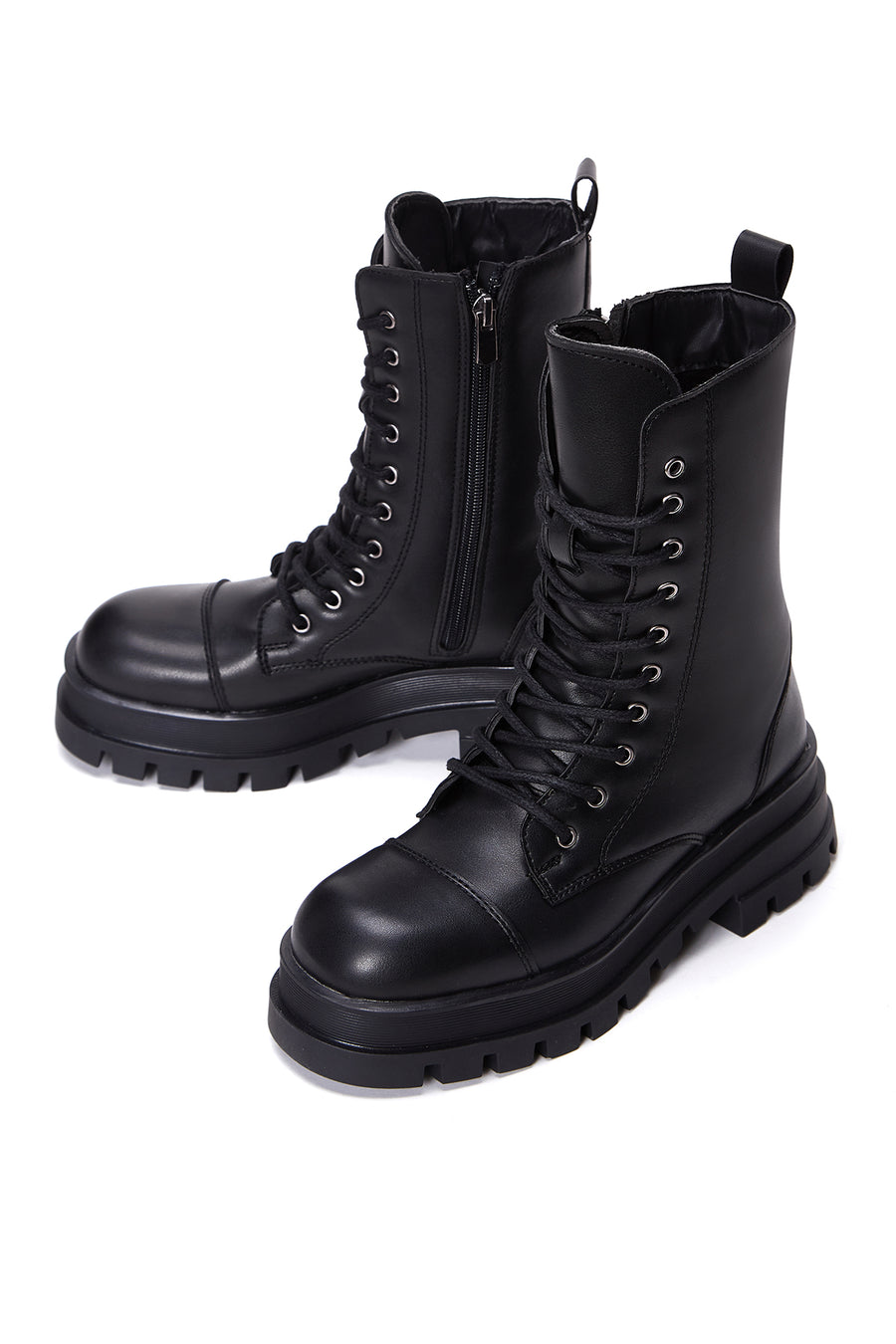 Women's Black Zippered Classic Boots