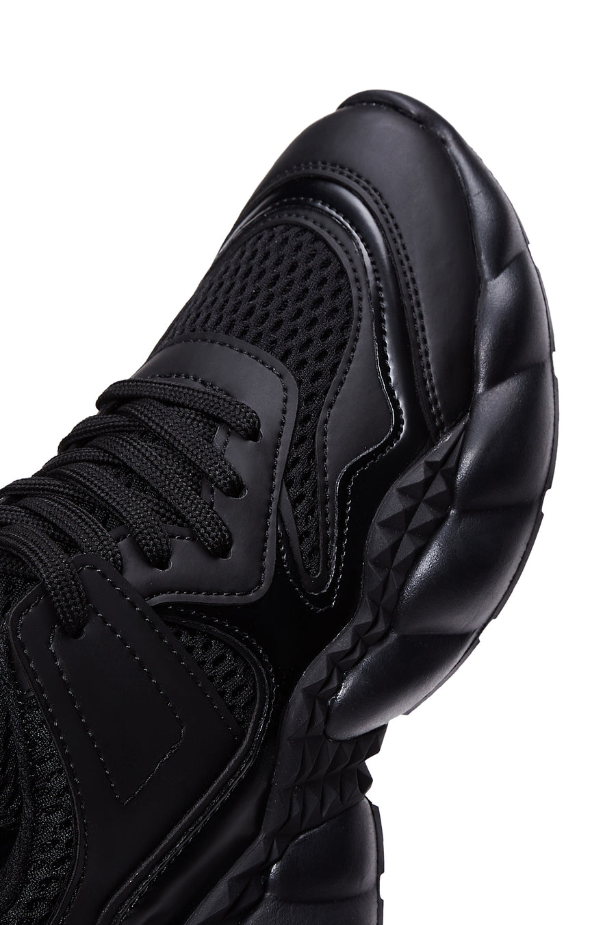 Kadın Siyah Kalın Tabanlı Sneaker