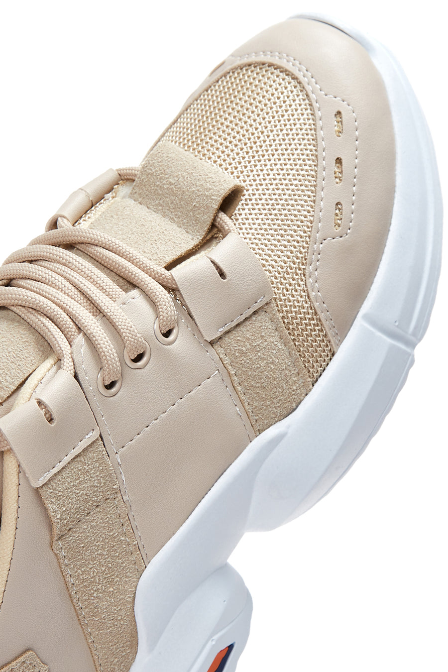 Kadın Bej Yüksek Taban Sneaker