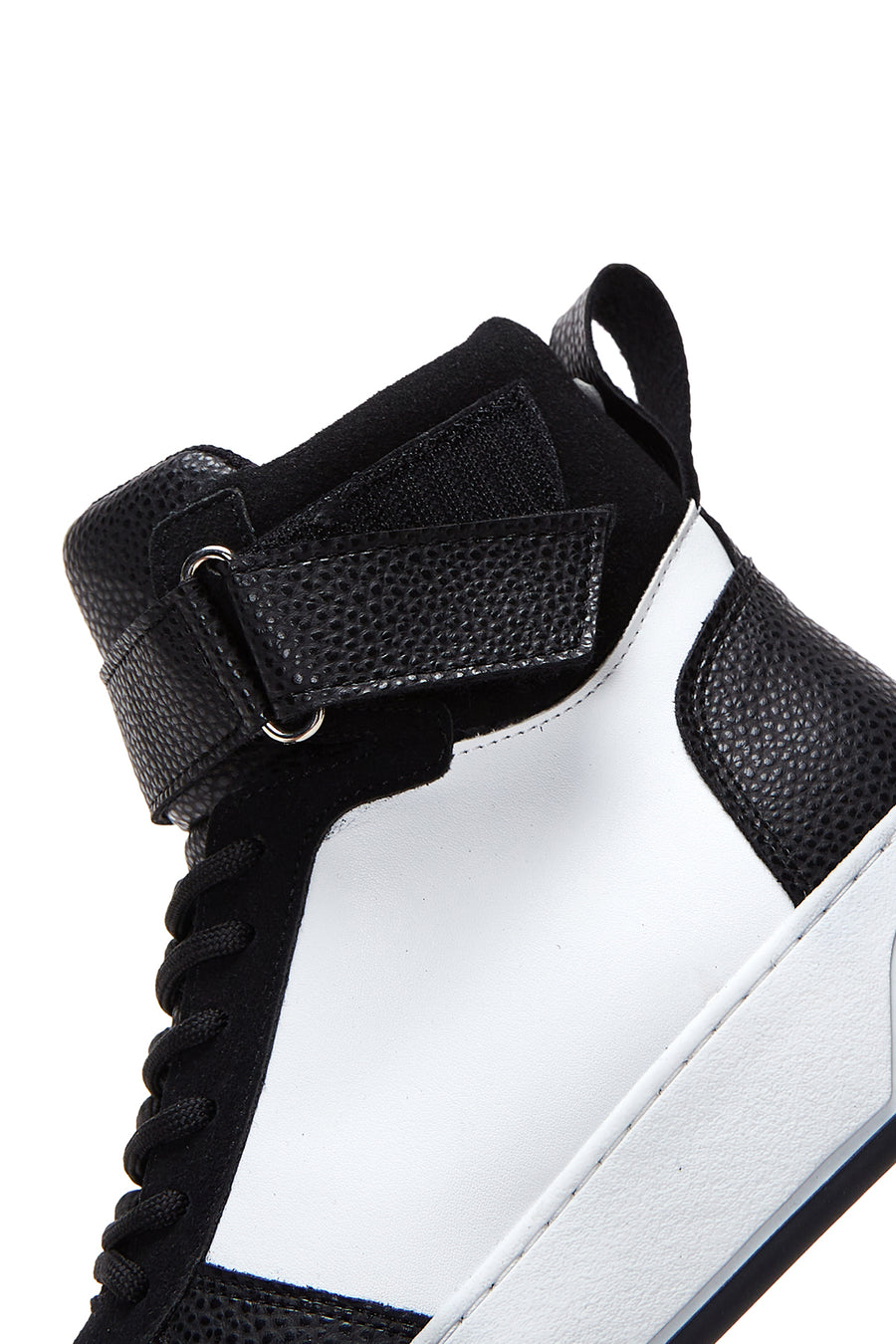 Kadın Siyah Beyaz Bilekli Sneaker