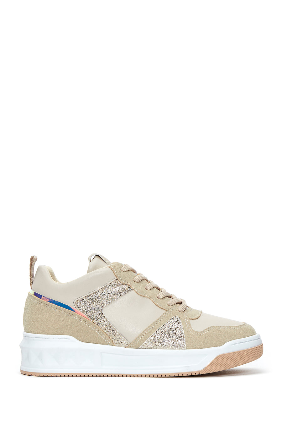 Women's Beige Lace-up Sneaker 22WFE222414 | Derimod