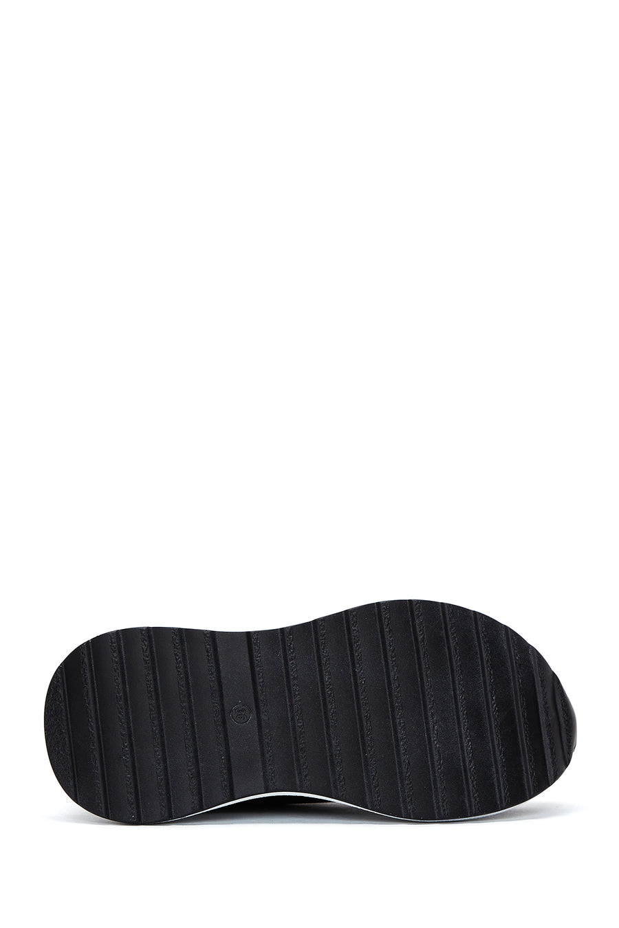 Women's Black Thick Soled Sneaker