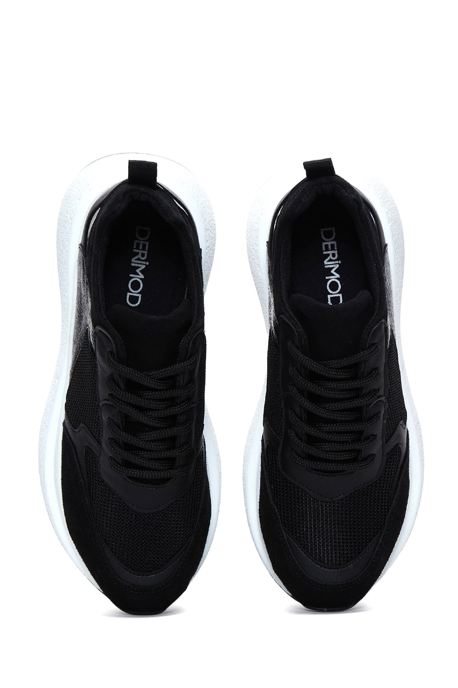 Women's Black Thick Soled Sneaker