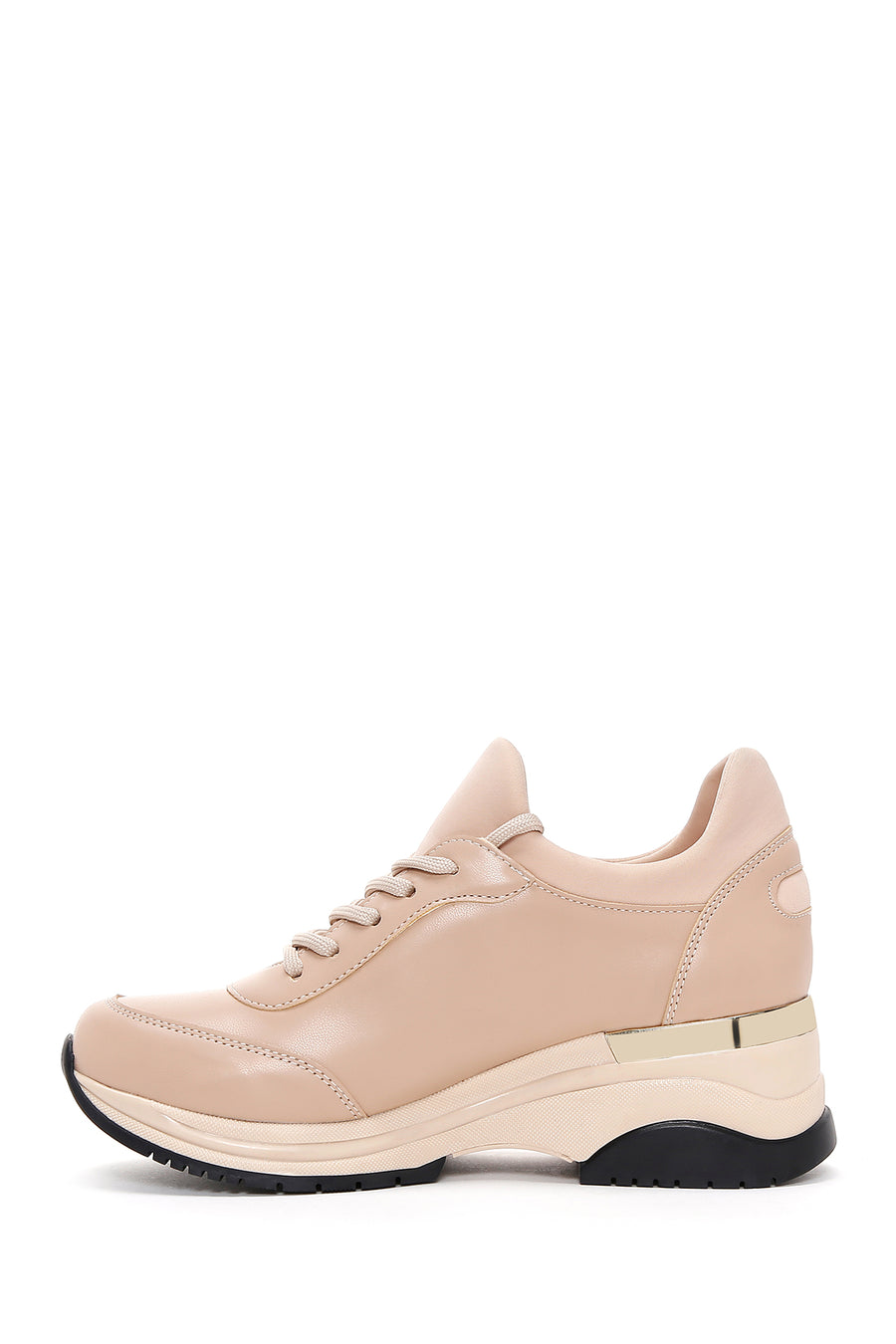 Women's Beige Thick Soled Sneaker