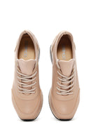 Women's Beige Thick Soled Sneaker | Derimod