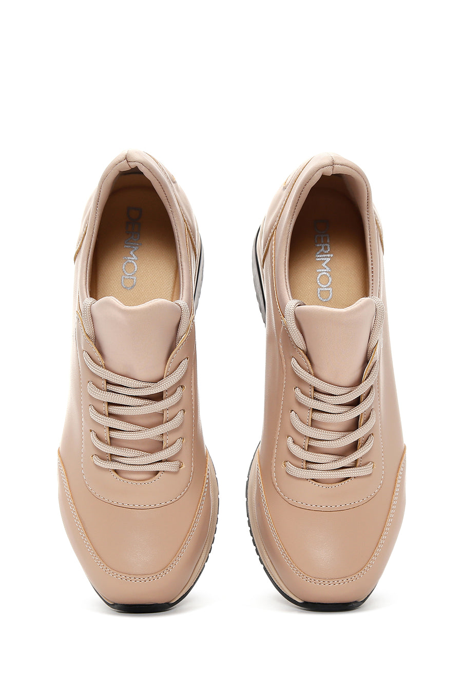 Women's Beige Thick Soled Sneaker