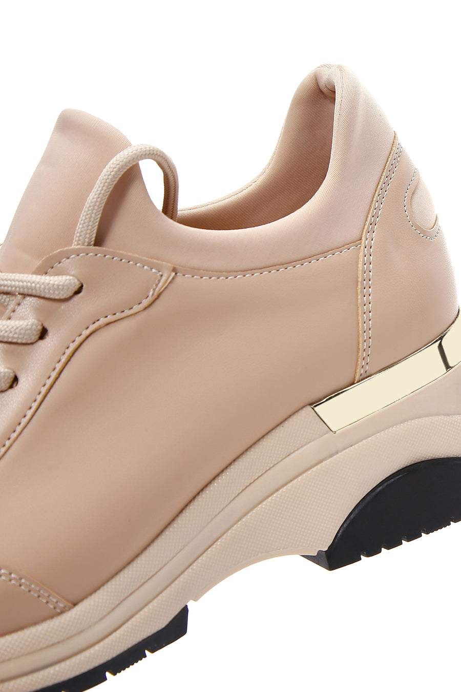 Women's Beige Thick Soled Sneaker