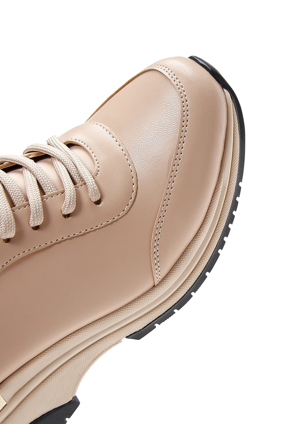 Women's Beige Thick Soled Sneaker