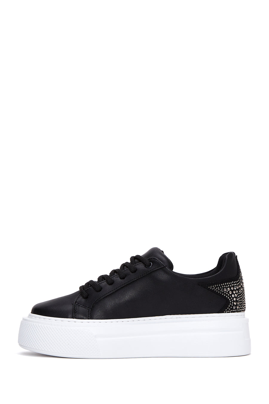 Kadın Siyah Taşlı Sneaker