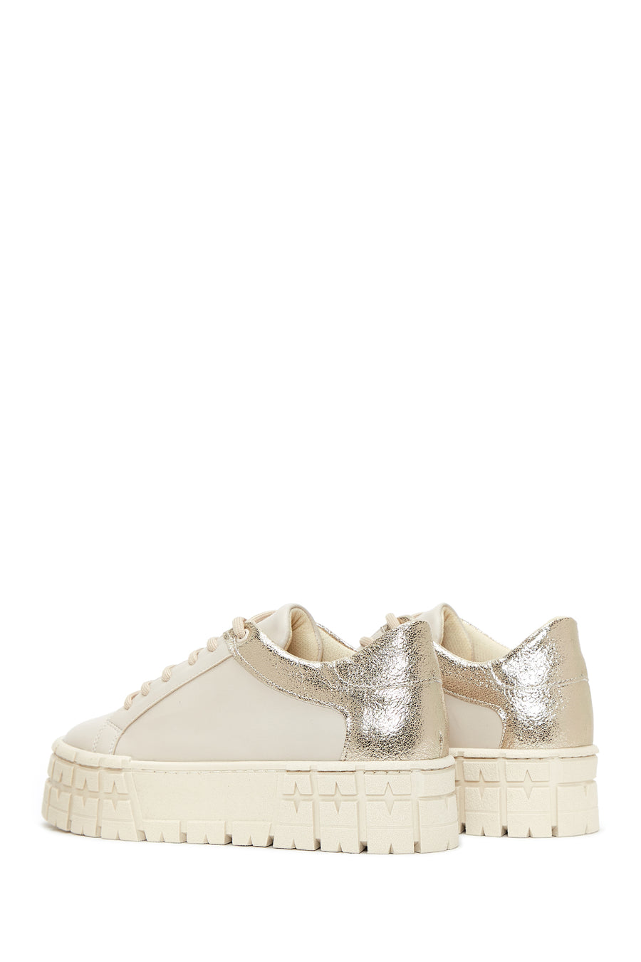Women's Beige Thick Soled Sneaker