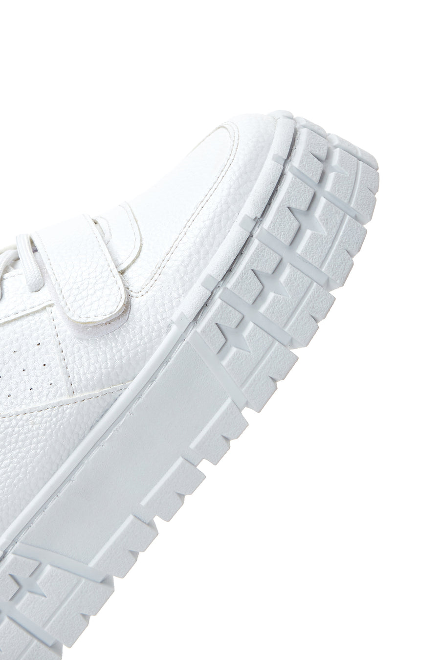 Women's White Thick Sole High Top Sneaker