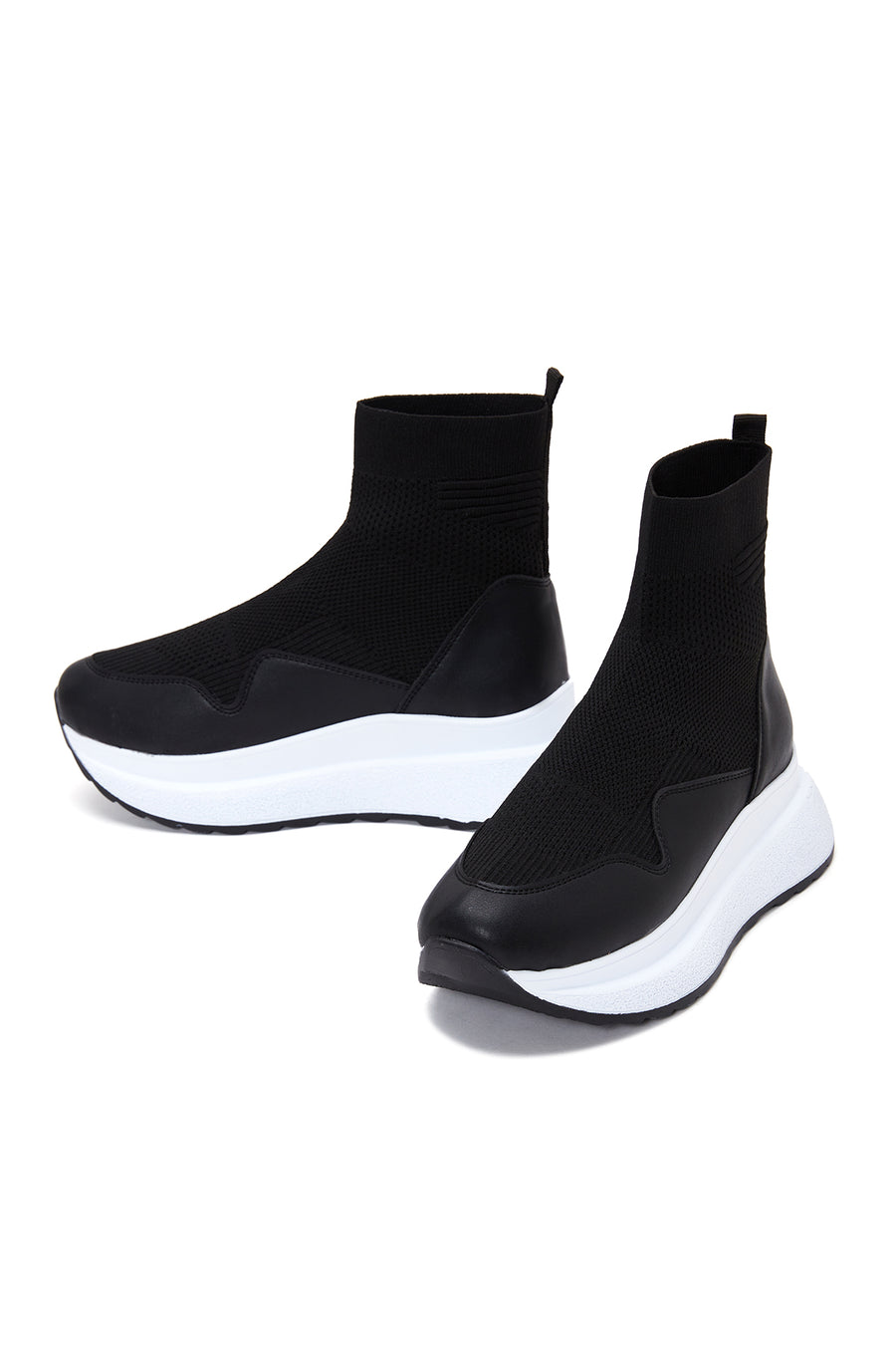Women's Black High Top Sneaker