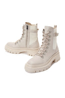 Women's Beige Zippered Boots | Derimod