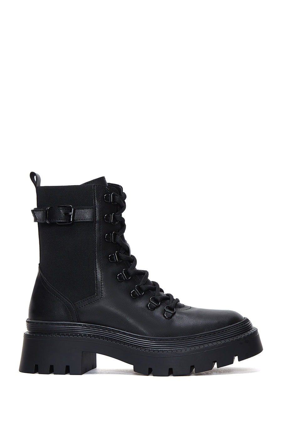 Women's Black Zippered Boots 22WFE223718 | Derimod