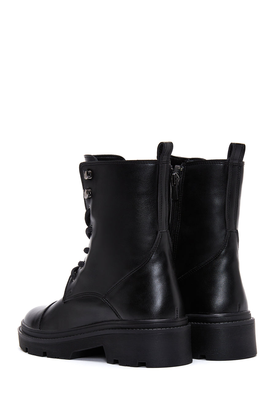 Women's Black Zippered Boots